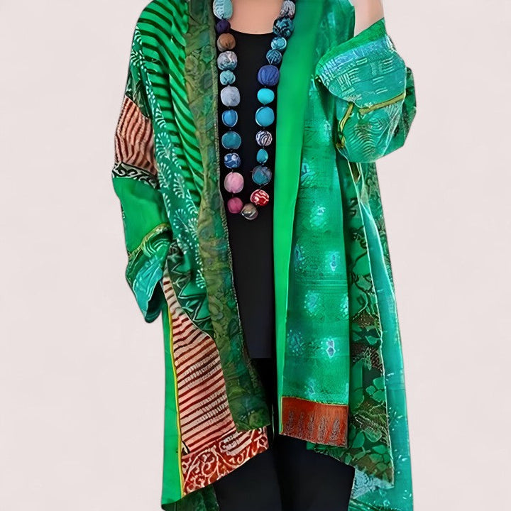 Lindholm Butik |   Konstnärlig Patchwork Kimono Jacka